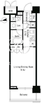 パークアクシス文京ステージ 705 間取り図
