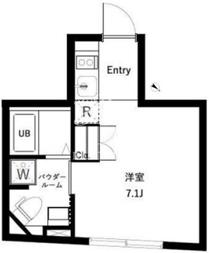 オーキッドレジデンス代々木 E-402 間取り図