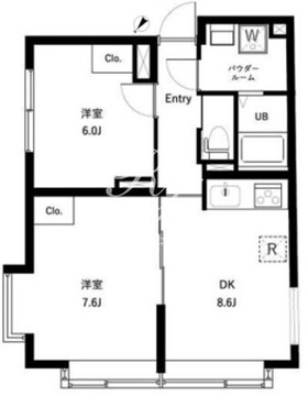 オーキッドレジデンス代々木 W-501 間取り図
