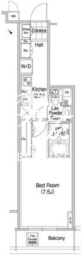 コンフォリア蒲田 1415 間取り図