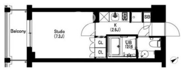 エスティメゾン武蔵小山2 505 間取り図