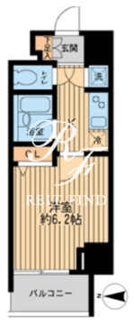 HF早稲田レジデンス 1-401 間取り図