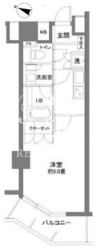 カスタリア大塚2 802 間取り図