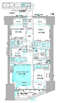 ディームス方南町 904 間取り図