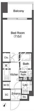 ミリアレジデンス日本橋人形町 905 間取り図