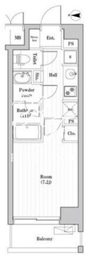 南千住レジデンス 703 間取り図