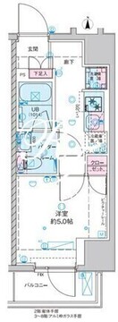 ジェノヴィア桜上水2 601 間取り図
