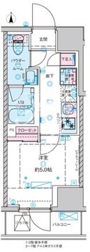 ジェノヴィア桜上水2 102 間取り図