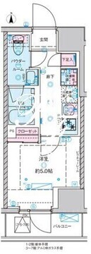 ジェノヴィア桜上水2 503 間取り図