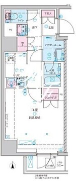 ジェノヴィア桜上水2 404 間取り図