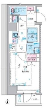 ジェノヴィア桜上水2 704 間取り図