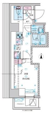 ジェノヴィア桜上水2 804 間取り図