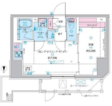 ジェノヴィア桜上水2 205 間取り図