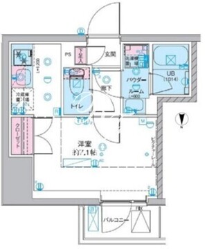 ジェノヴィア桜上水2 506 間取り図