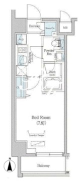 ベルフェリーク木場 803 間取り図