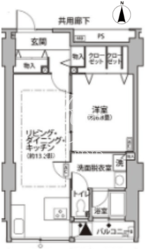 東雲キャナルコートCODAN 11-405 間取り図