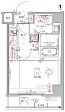 クレヴィスタ中野新橋2 801 間取り図