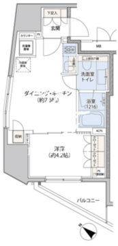 レジディア文京小石川2 501 間取り図