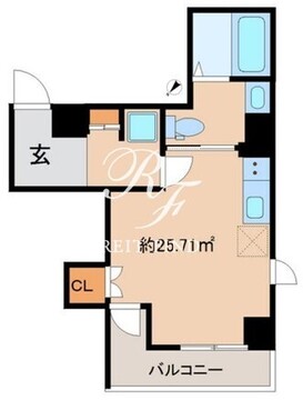 プラティーク月島 301 間取り図