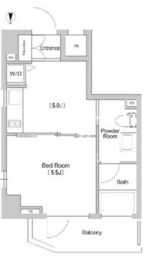 プライムアーバン三軒茶屋 605 間取り図