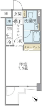 KDXレジデンス門前仲町 603 間取り図