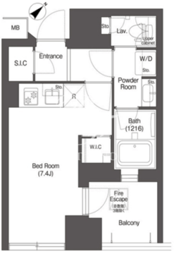 コンフォリア新中野 512 間取り図