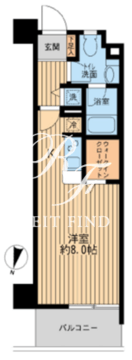 日本橋ファーストレジデンス 908 間取り図