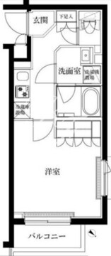 ルーブル蓮根弐番館 308 間取り図