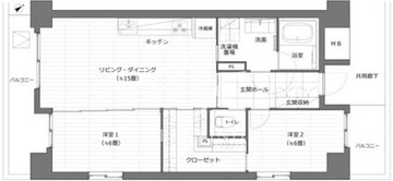 プライムアーバン目黒リバーフロント 404 間取り図