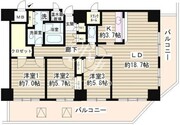 トレステージ目黒 1701 間取り図