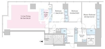 ラ・トゥール新宿ファースト 2213 間取り図