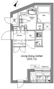 コンフォリア麻布台 402 間取り図