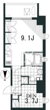 ラティエラ文京音羽 502 間取り図