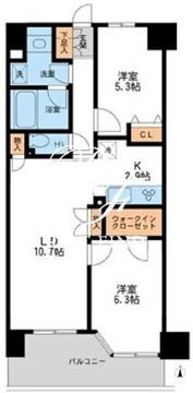 レジディア南千住 504 間取り図