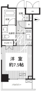 グランハイツ錦糸町 404 間取り図