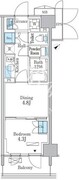 パークアクシス品川南大井パークフロント 245 間取り図