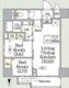 ボアビスタ上野御徒町 1201 間取り図