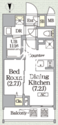 ボアビスタ上野御徒町 502 間取り図