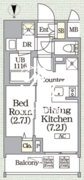 ボアビスタ上野御徒町 1202 間取り図