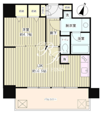 リバー＆タワー 1203 間取り図
