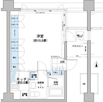 ガーデニエール砧レジデンス 432 間取り図