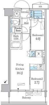 パークアクシス品川南大井パークフロント 234 間取り図