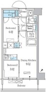 パークアクシス品川南大井パークフロント 515 間取り図