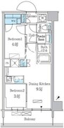 パークアクシス品川南大井パークフロント 521 間取り図