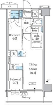 パークアクシス品川南大井パークフロント 717 間取り図