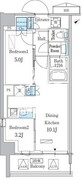 パークアクシス品川南大井パークフロント 426 間取り図