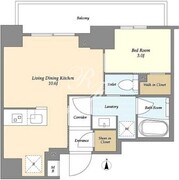 リビオ森下リバーテラス 501 間取り図