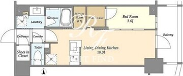 リビオ森下リバーテラス 304 間取り図