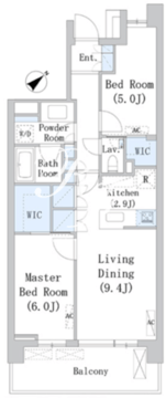 パークアクシス千川 302 間取り図