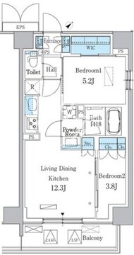 パークアクシス品川南大井パークフロント 249 間取り図